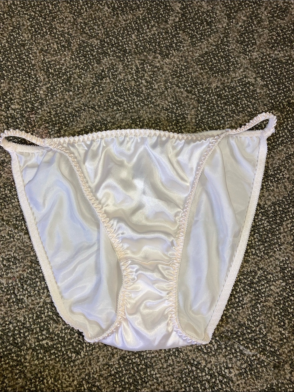 String bikini vintage panties silky shiny smooth liquid satin sissy secret xl
